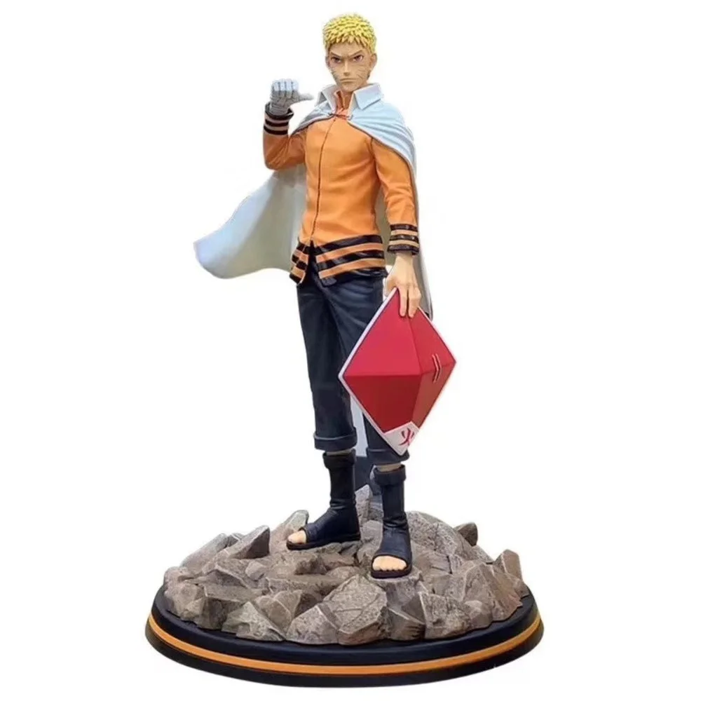 

Naruto Shippuden Anime Figure Yondaime BORUTO GK Action Figure Hokage Uzumaki Naruto 29CM Statue PVC Figures Toys Dolls Kid Gift