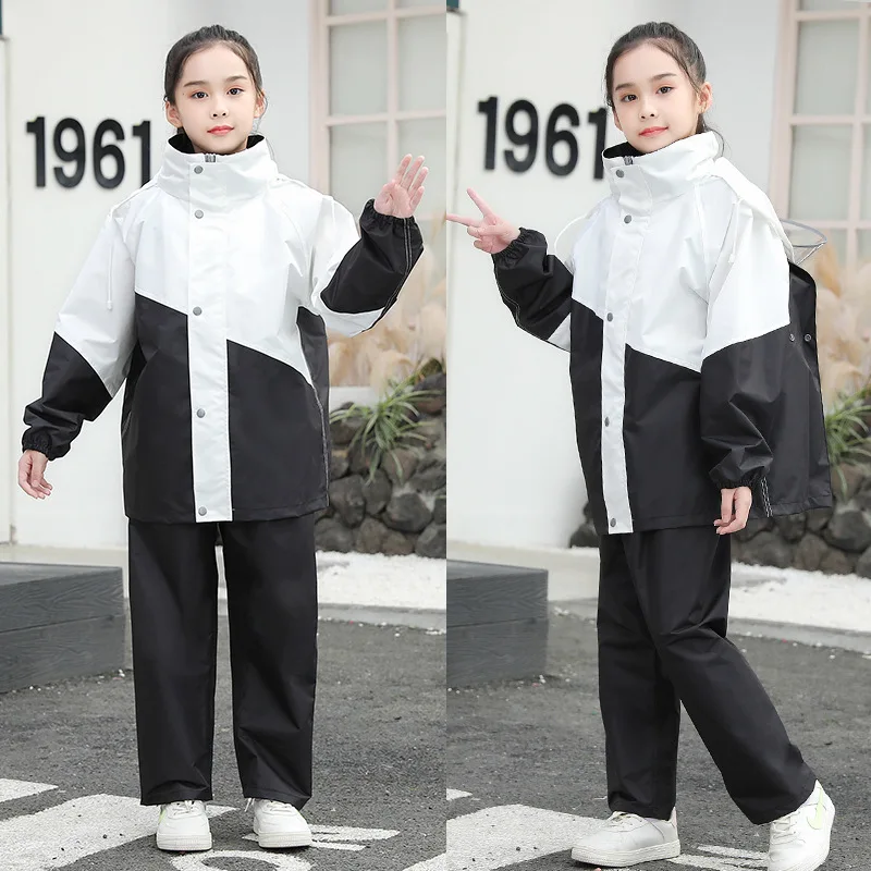 Kids Waterproof Raincoat Set 4