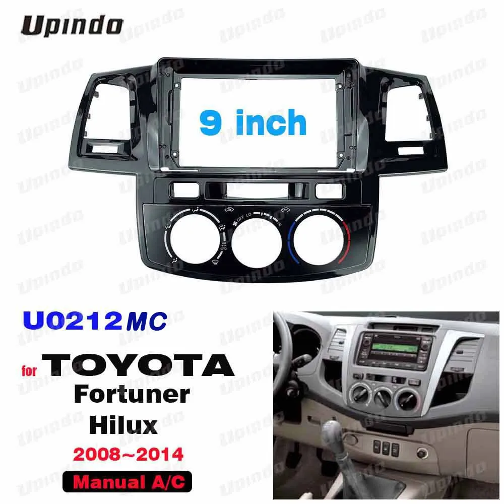 2 Din 9 ġ ڵ  ABS PC öƽ ٸ  , Ÿ Fortuner Hilux 2008-2014  ŰƮ