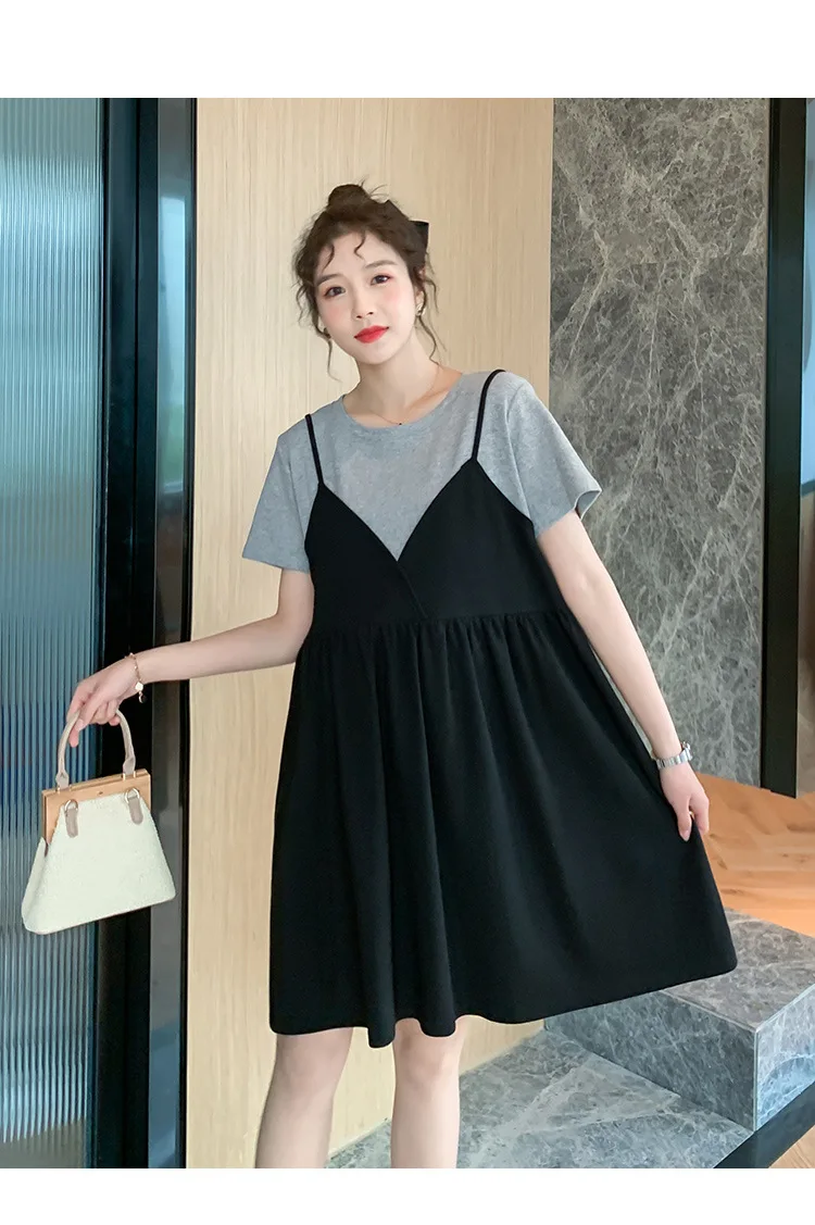 Summer Maternity Dress – Loose Two-Piece Style