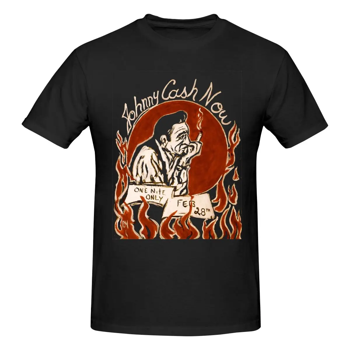 

Johnny Cash Men's Classic Unisex Cotton T-Shirt for Men & Women, Classic Tee