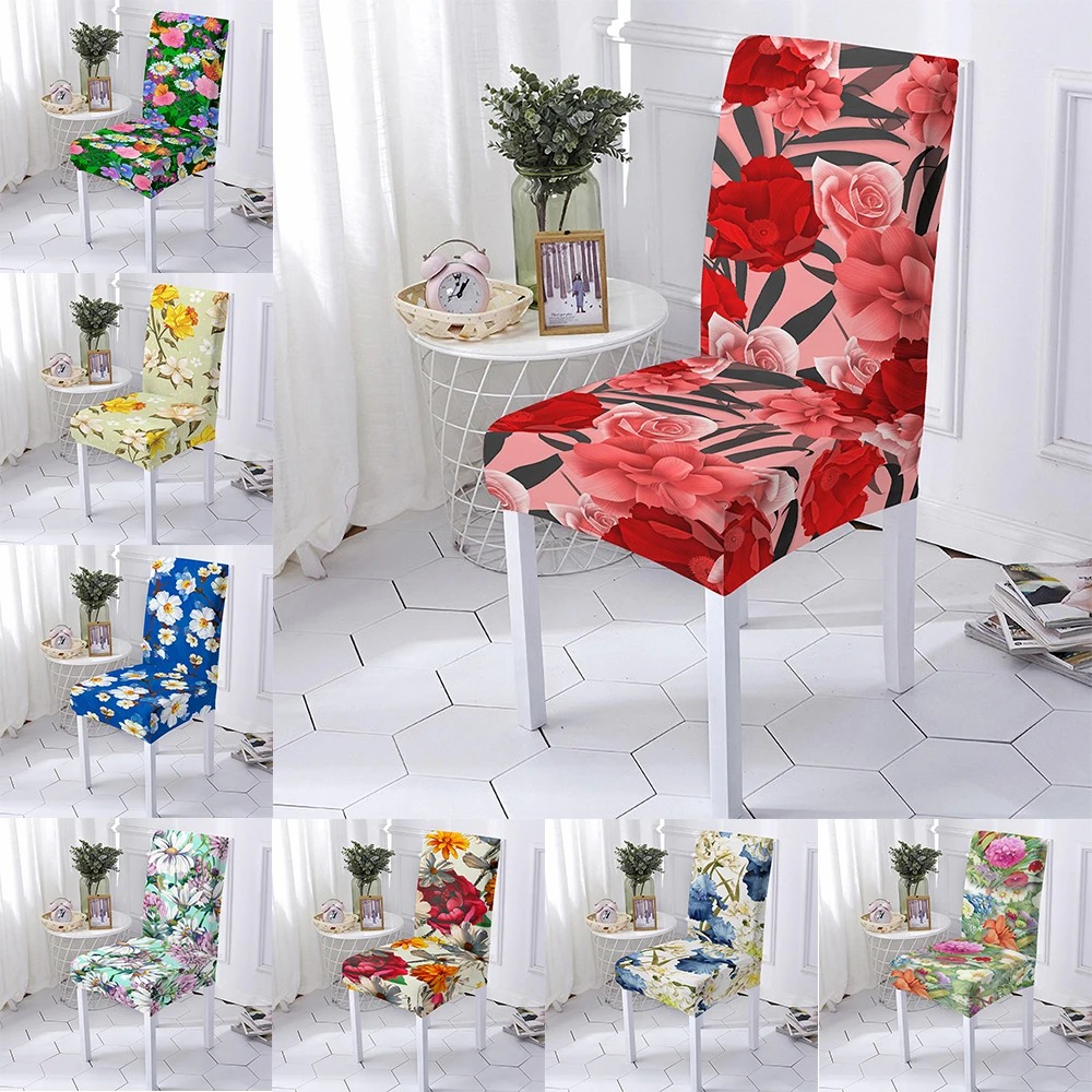 Elastic Chair Cover Dining Room Kitchen Home Seat Case Removable Slipcover New 