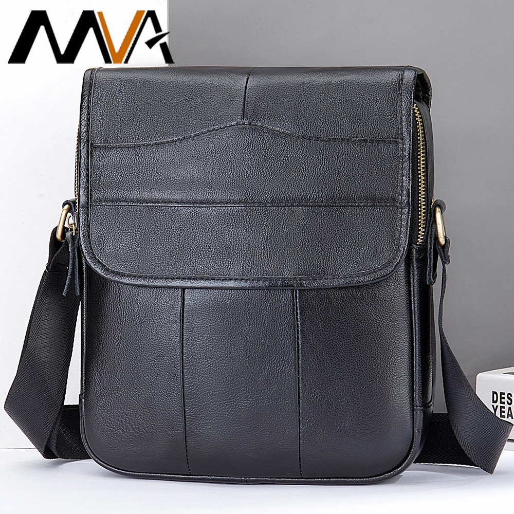 MVA Men's Genuine Leather Bag for Men Vintage Shoulder Bags Male Messenger  Bag Man Leather Ipad Flap Mens Bags Small Casual 1121 - AliExpress