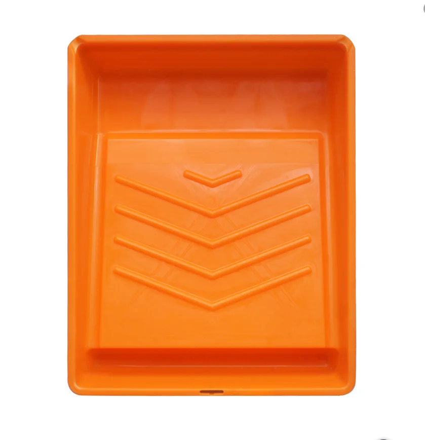 2/5pcs 10 inch Paint tray for decorative wall decorative tool with pattern plastic paint pan roller brushing tool 37.8*30*7.3cm