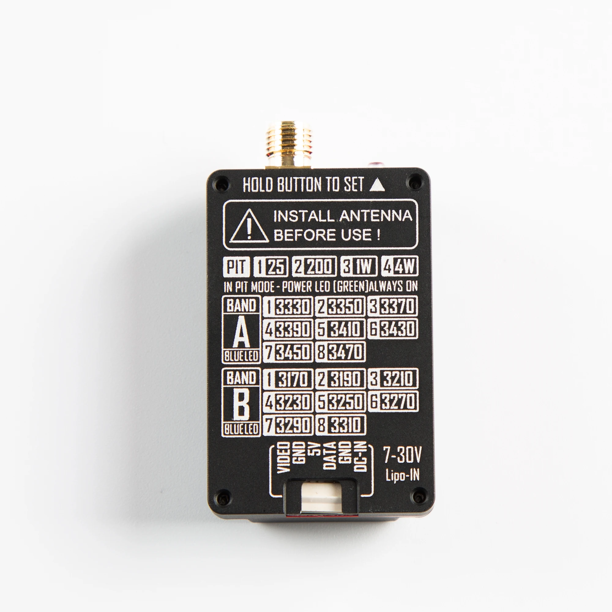 RushFPV 3.3G 4W VTX & VRX Kit FPV Transmission Vidéo