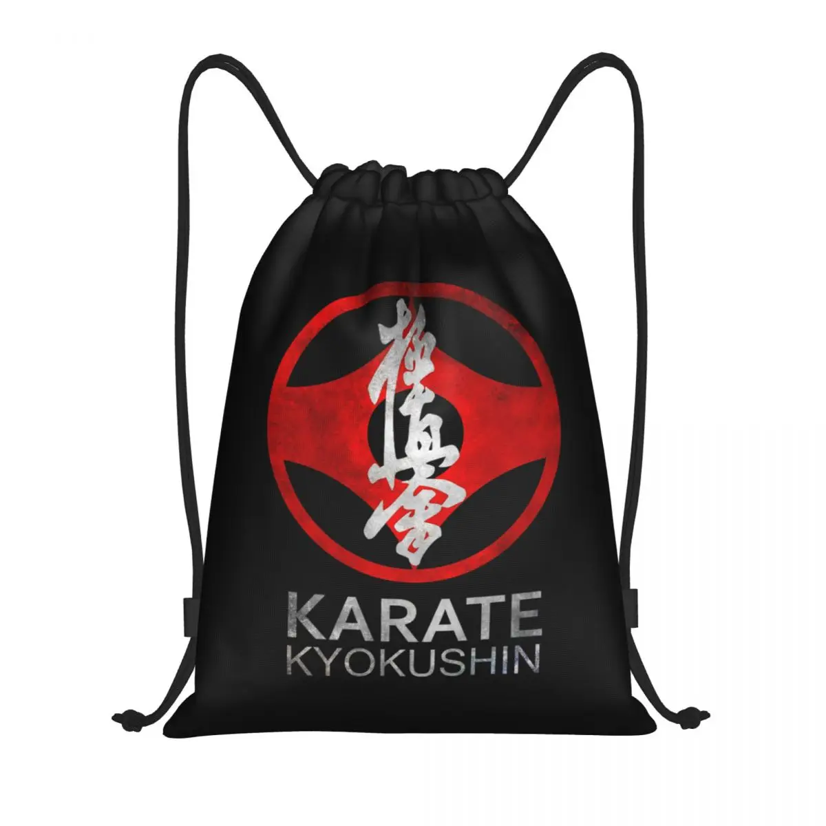 

Custom Karate Kyokushin Drawstring Bags for Training Yoga Backpacks Men Women Martial Arts Sports Gym Sackpack