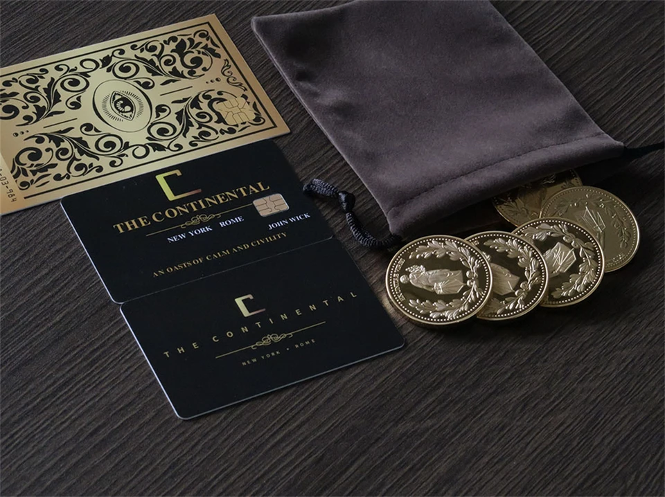 コンチネンタルホテルカード付きの金貨コレクション,クラシック