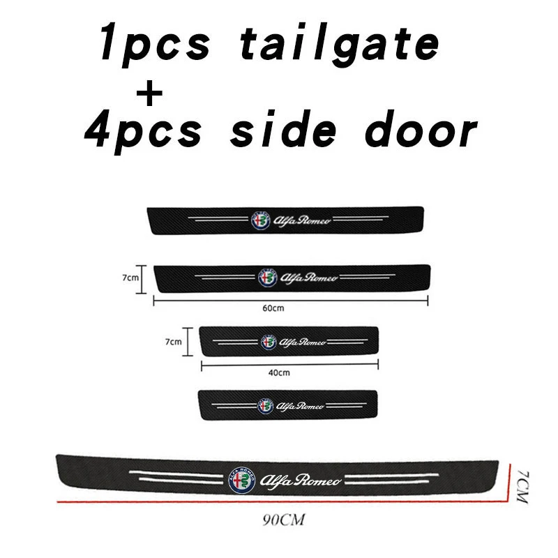 Car Sill Pedal Rear Bumper Protection Stickers - Premium Automotive Styling Accessories