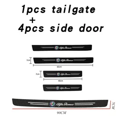 Car Sill Pedal Rear Bumper Protection Stickers - Premium Automotive Styling Accessories (5pcs for Alfa)