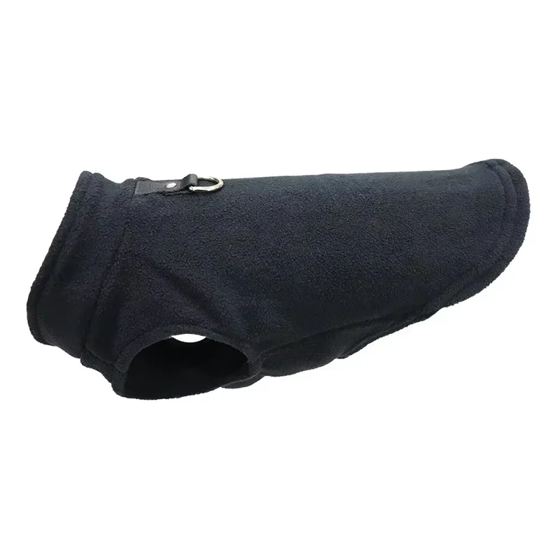 Warm Fleece Dogs Clothes Pet Dog Jacket Vest With D-Ring thumbnail 6