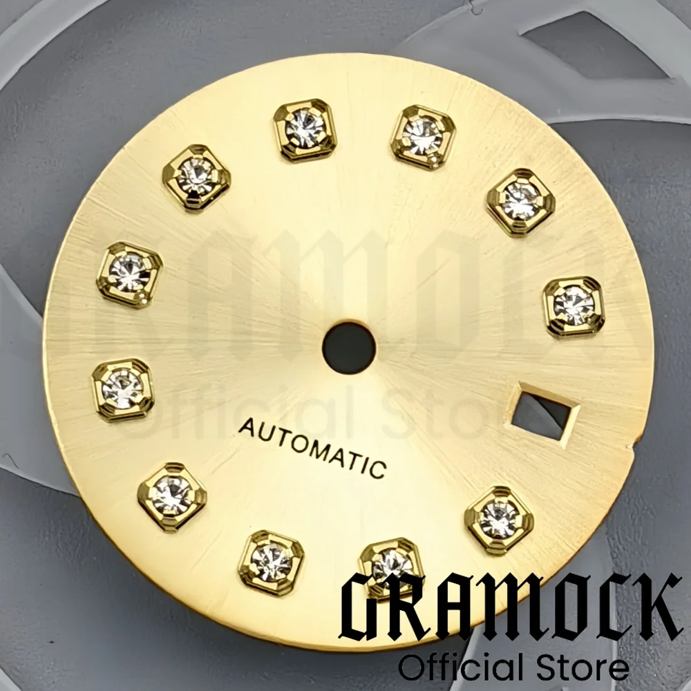 Multicolor Sunburst Gradient Watch Dial with Diamond Markers and Date Window for Automatic Women's Watch