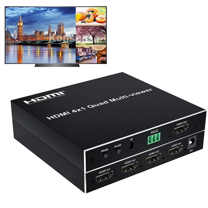 HDMI Multiviewer 4x1 HDMI Quad screen MultiViewer Seamless Switcher 4