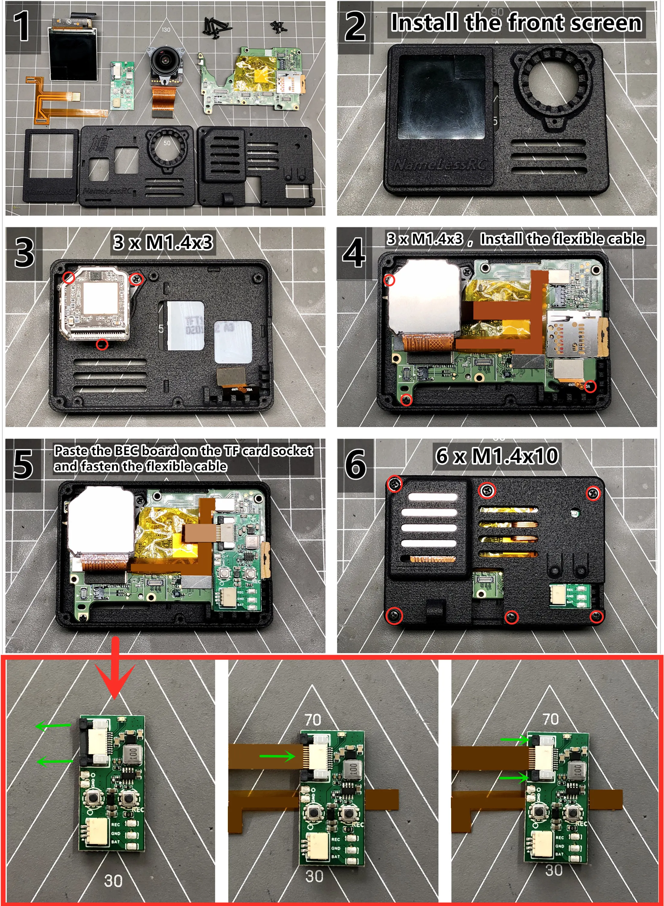 NameLessRC 66X45X23mm 나일론 케이스 Naked GOPRO Hero 9 / 10 / 11 카메라 FPV 레이싱 Cinewhoop DIY 부품 용 2-6S 5V/2.1A BEC 모듈