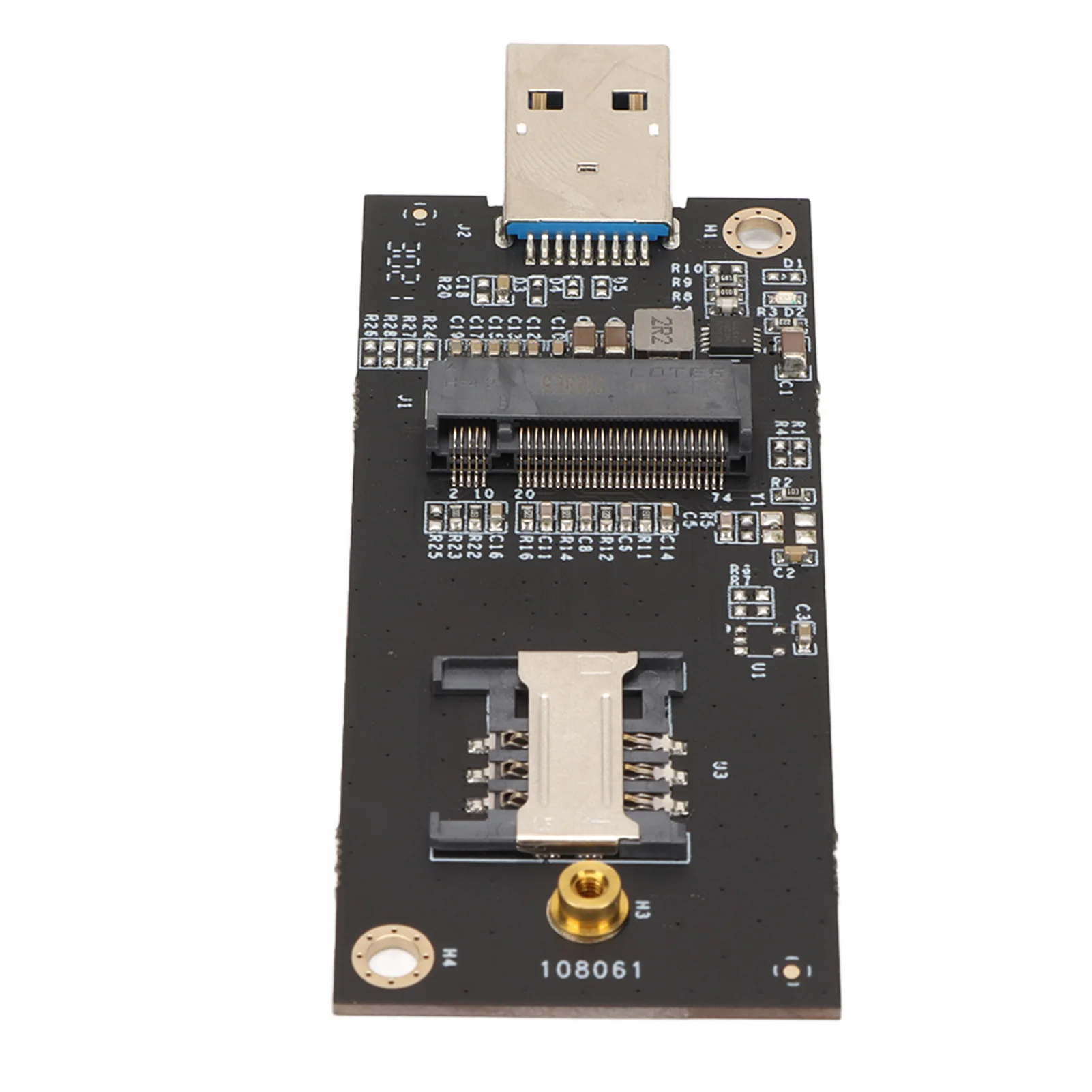 SIM 카드 슬롯이 있는 NGFF to USB 3.0 어댑터 플러그 앤 플레이 안정성 3G 4G M.2 to USB 어댑터 카드 윈도우 리눅스용