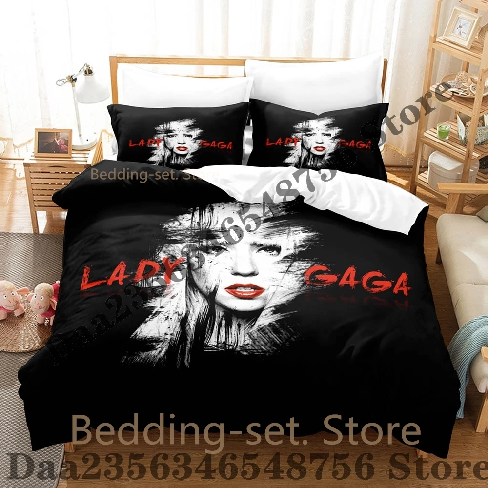 Cool lady gaga Mayhem Bedding Set Single Twin Full Queen King Size Bed Set Adult Kid Bedroom Duvetcover Sets Hip Hop Bed 135*200 4