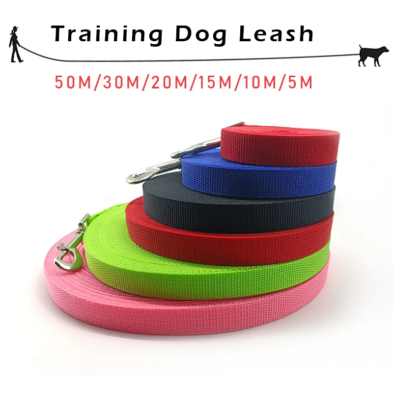 

Long Dog Leash 5M 10M 15M 20M 30M 50M Small Big Pet Training Rope Soft Light Black Dog Lead 5 10 15 20 30 50 Meters Supplies