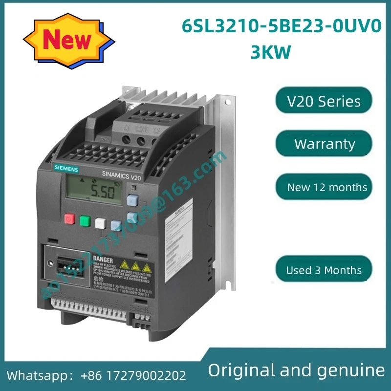 

Brand new /Original Second-hand 9-layer new test is 100% OK V20 6SL3210-5BE23-0UV0 3KW Frequency changer