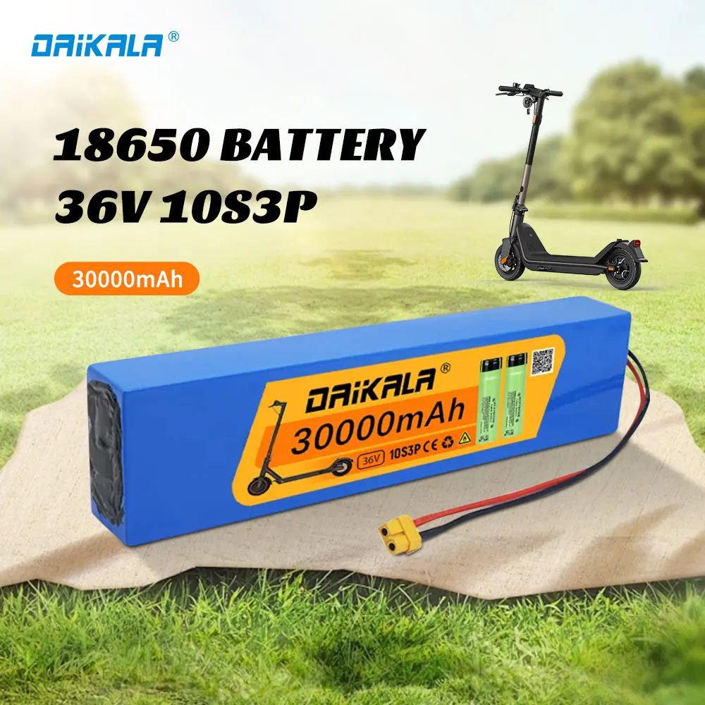 

36V 3Ah Electric Bike Batteries Built in 20A BMS 18650 10S3P Lithium Battery Pack 42V for Xiaomi M365 Pro Ebike Bicycle Scooter
