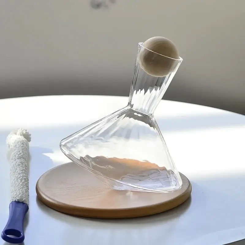 

Роторный графин из хрустального стекла, высококачественный бытовой Графин для вина, виски, разноцветные стеклянные чашки