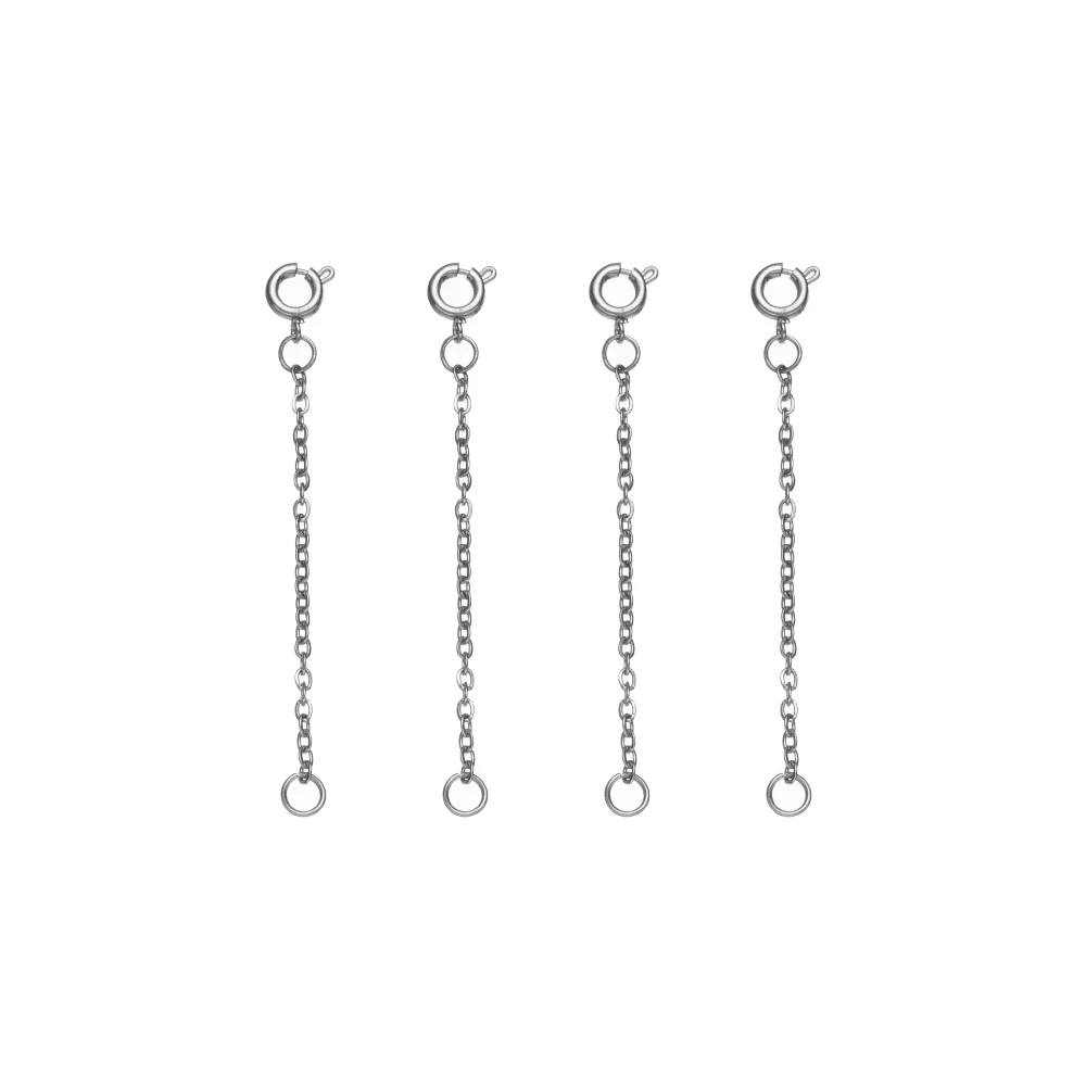 5 stücke Edelstahl Halskette Extender Ketten Armband Verlängerung mit Verschlüssen Stecker für DIY Fußkettchen Schmuck machen Ergebnisse – Detail 6