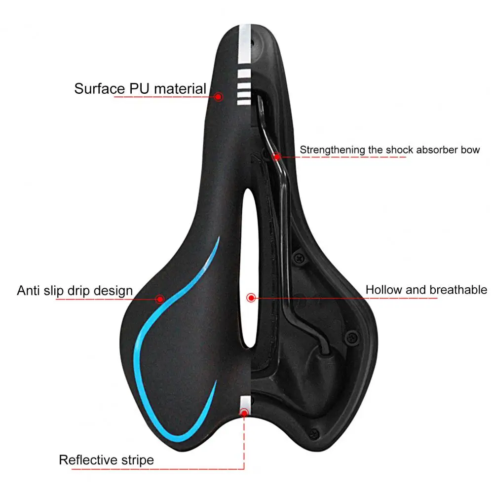 Sillín de bicicleta de carretera, asiento hueco 3D, Banco de bicicleta,  transpirable, ligero, impermeable, cojín de ciclismo, absorción de impactos  - AliExpress