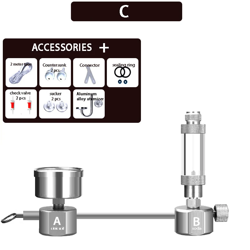 ZRDR Aquarium DIY CO2 generator system kit CO2 generator