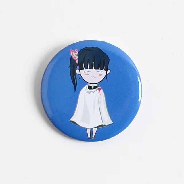 Anime Second element Q Version Badge Bar Butterfly Endure Tanjirou Fugang Yi Yong Shan Yi Yan Column Pendant Anime Peripheral XZ-2212-B4