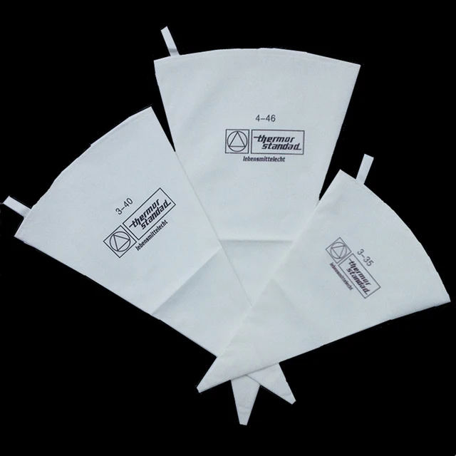 3 db/Beállított Újrafelhasználható Krém Tészta Táska Fondant Sütemény Díszítő Szerszámok Egészséges Pamutszövet Torta Dekorációs