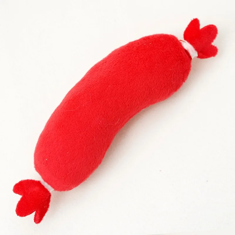 Dog Sound Plush Toy Hot Dog Chewing Toy Pet Grinding Teeth Squeaky Plush Toy Puppy Bite-resistant Interactive Chew Toy ﻿ 6