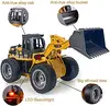 Huina 1532 1/18 Rc Bulldozer Alloy Tractor Model RC Crawler 2.4G Radio Controlled Cars Trucks Engineering Cars Children Toys Boy 2