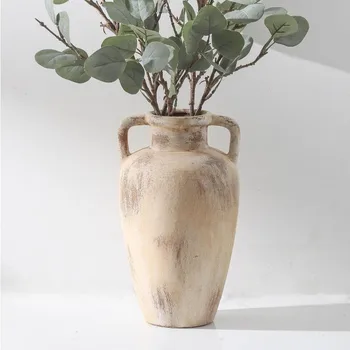 Tall Terracotta Ceramic Vase 1