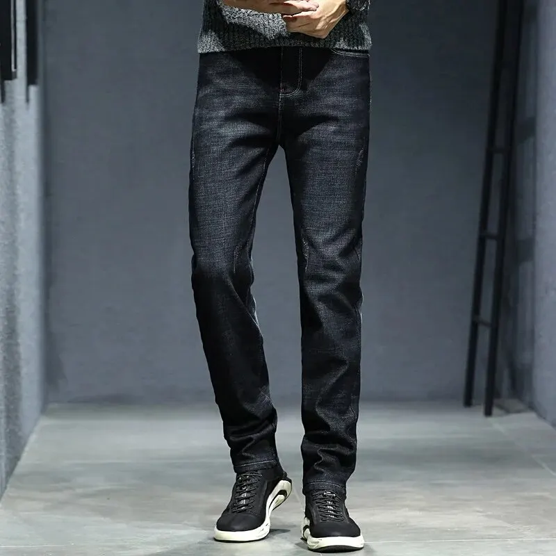 WinterEssentialMenMidagedHighendJeansSoftAntibacterial