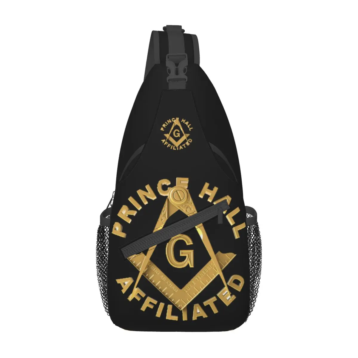 

Freemason Masonic Sling Backpack Sling Bag Hiking Traveling Chest Bag Daypack Men Fashion Crossbody Backpack Shoulder Bag Pouch