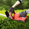 Powerful Batteries Rechargeable On/off Switch Safety Guard Hedge Trimmer 800W Electric Cordless Hedge Cutter Grass Shear 5