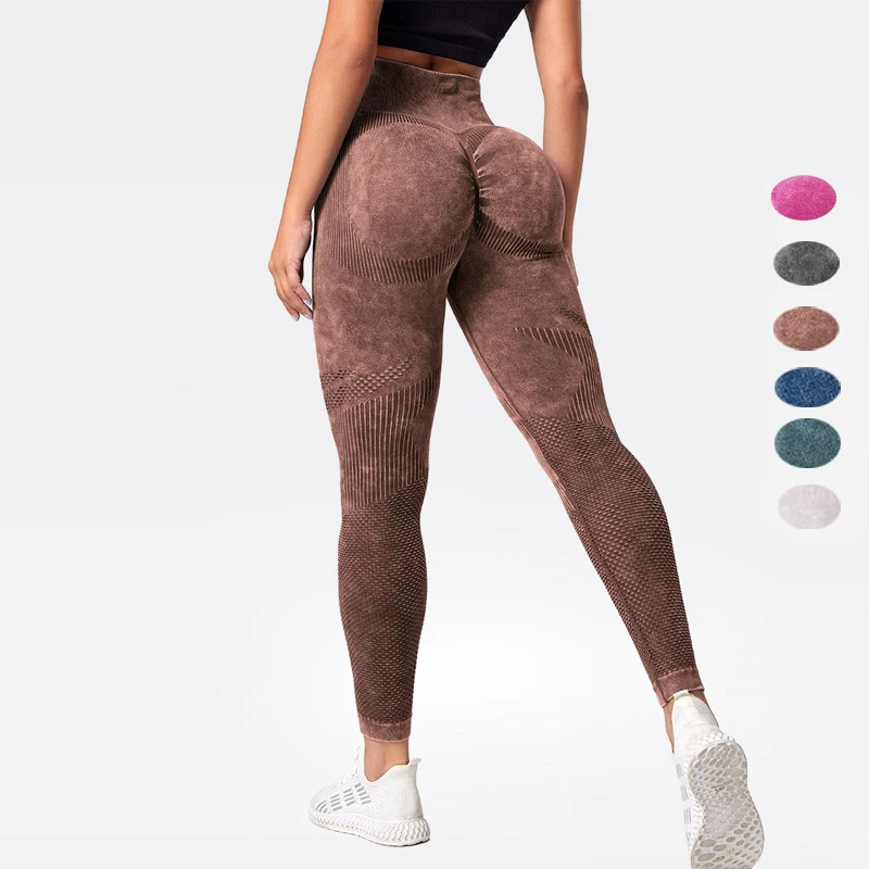 Vita Alta Naked Feeling Yoga Leggings Push Up Sport Donna Fitness Running Yoga Pants Energy Seamless Leggings Gym Girl Leggings