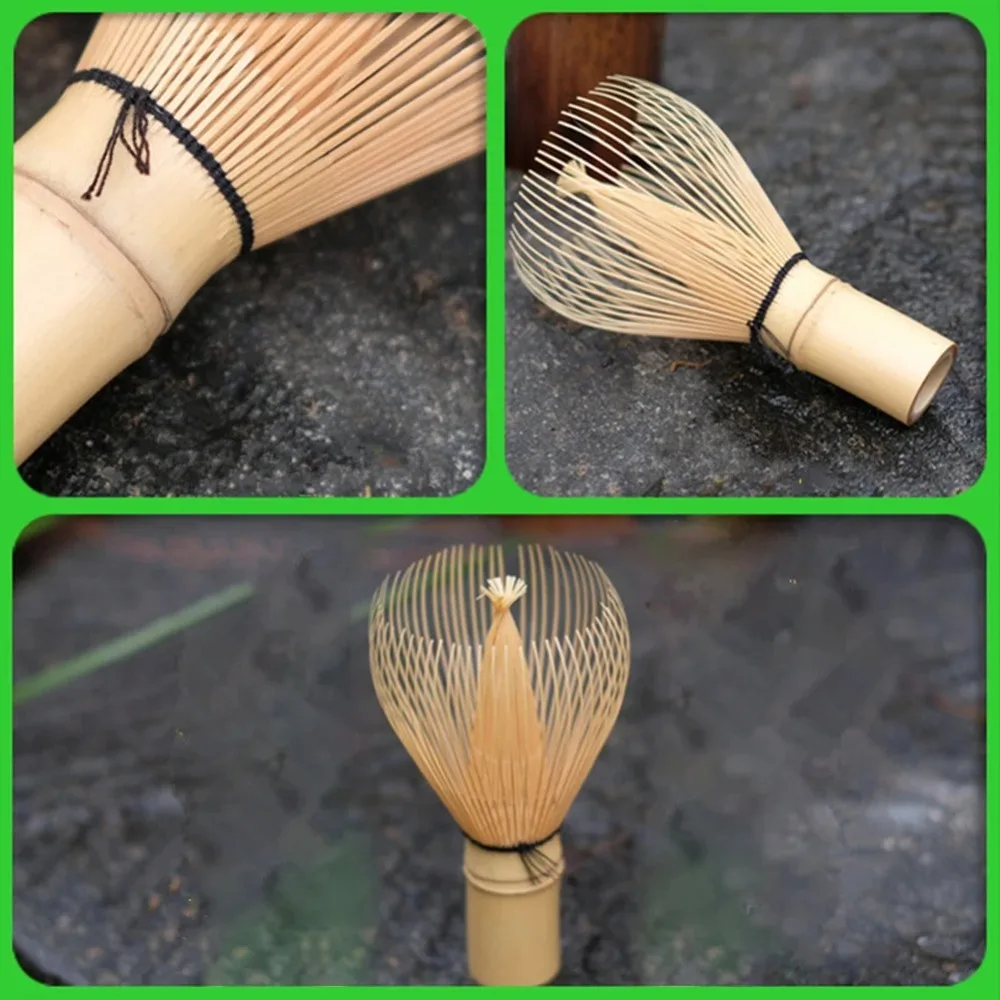 Traditional Bamboo Matcha Whisk Reusable Multifunctional Chasen Japanese Tea Set Bamboo Brush for Tea Lovers