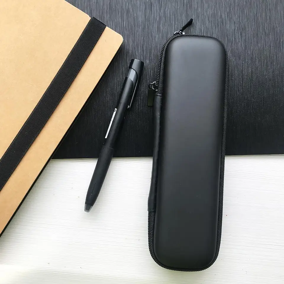 Estuche De Lápices 1 Pieza Duro EVA Estuche Para Lapices Negro Caja Protectora De La Pluma Rigido, Negro Bolsa Para Ejecutivo, Bolígrafo,Lápiz Táctil Estuche Escolar Pequeño Negro
