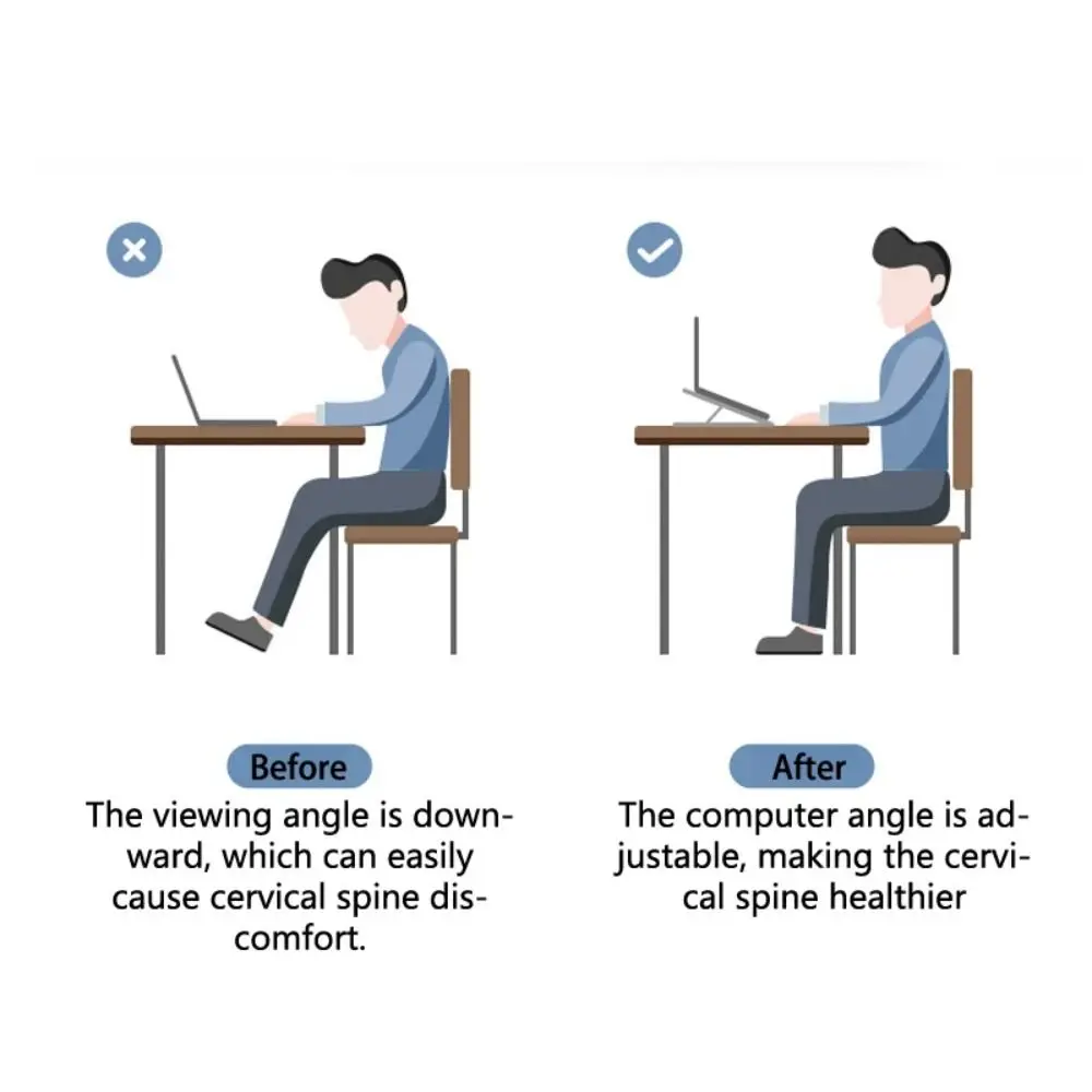 범용 휴대용 노트북 쿨러 스탠드 팬 포함 접이식 컴퓨터 홀더 노트북 브래킷 컴..