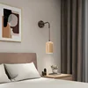 Natural Stone LED Wall Lights Bedroom Living Room Office Hotel Aisle Wood Sconce E27 Bulb With Switch Drop Shipping 4