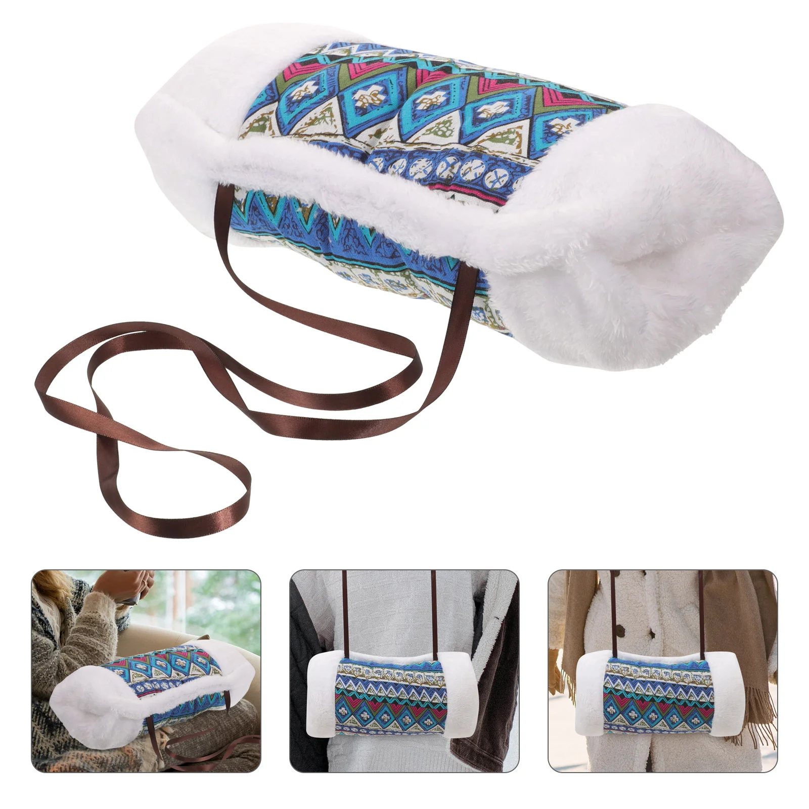 

Outdoor Hand Warmer Portable Pouch for Winter The Mitten Delicate Hands Muff Sleeve Cloth Stylish Middle Aged Warmers