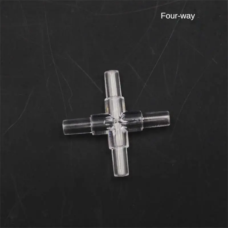 5mm Aquarium Fish Tank Water Pipe Fittings Air Pump Hose Distributor Splitters Elbow Tee Transparent Acrylic Connectors