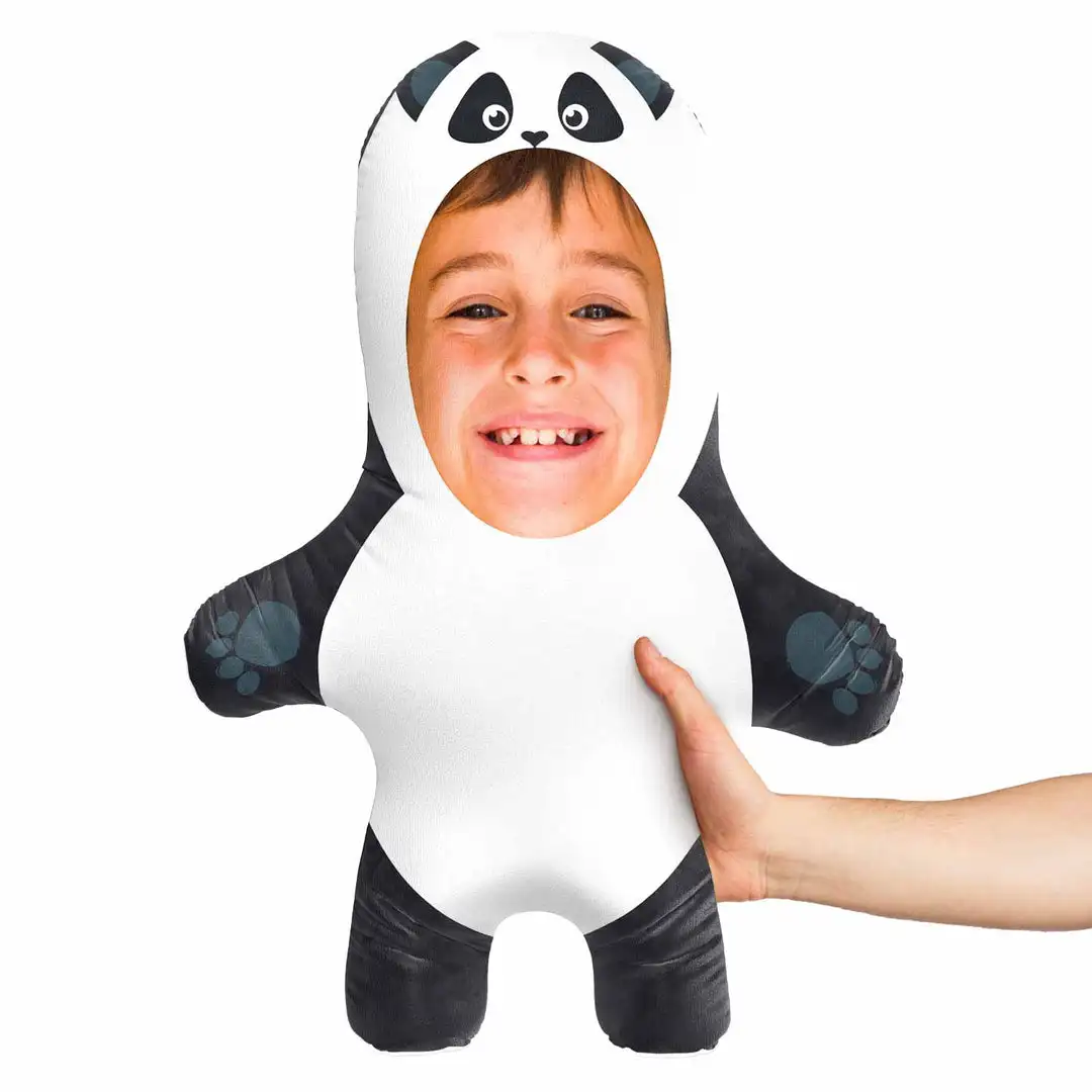 

Минимальная Подушка, фотография, индивидуальная подушка, креативная Персонализированная подушка для лица для девушки, панда, мини-я