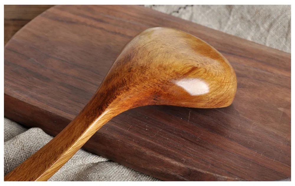 Wooden Large Capacity Spoon High Temperature Kitchen Cooking Utensil Tools Cuisine Soup Teaspoon Catering Spoon Кухонне приладдя