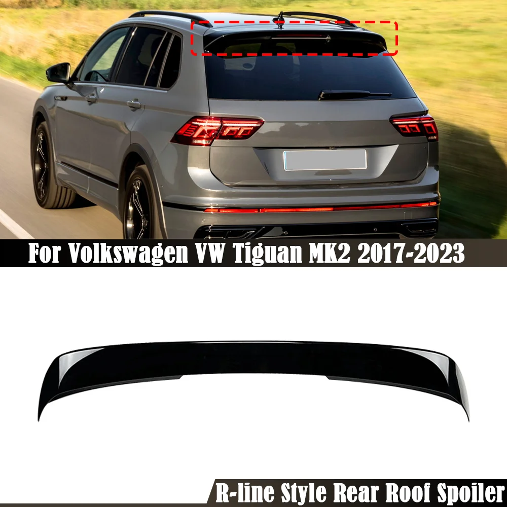 

Rear Wing For Volkswagen VW Tiguan MK2 2017 2018 2019 2020 2021 2022 2023 R-line Style Roof Wing Lip Spoiler Accessories