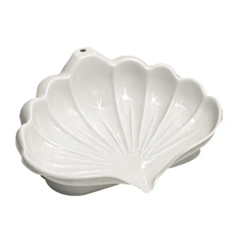 

Shell Soapbar Soap Dish Holder Bar Dish Self Draining Soap Bar Holder Creative Soapbar Dish Decorative Accessory for Bathroom