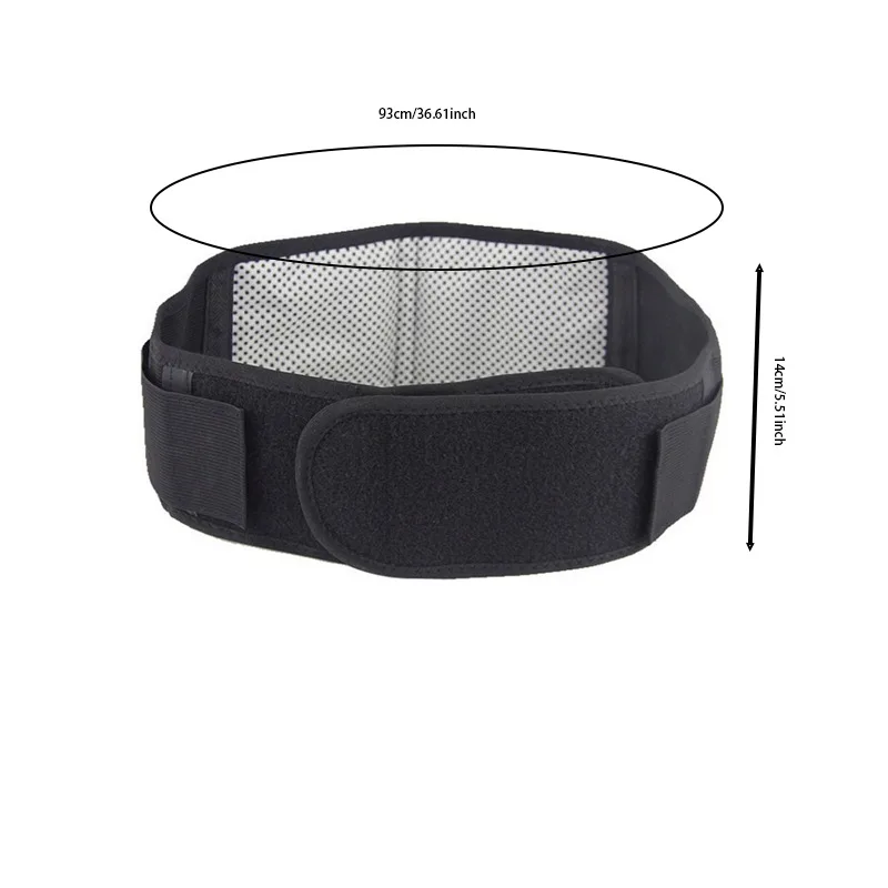 Back Waist Support Belt Adjustable Tourmaline Self Heating Magnetic Therapy Lumbar Brace Massage Band Health Care