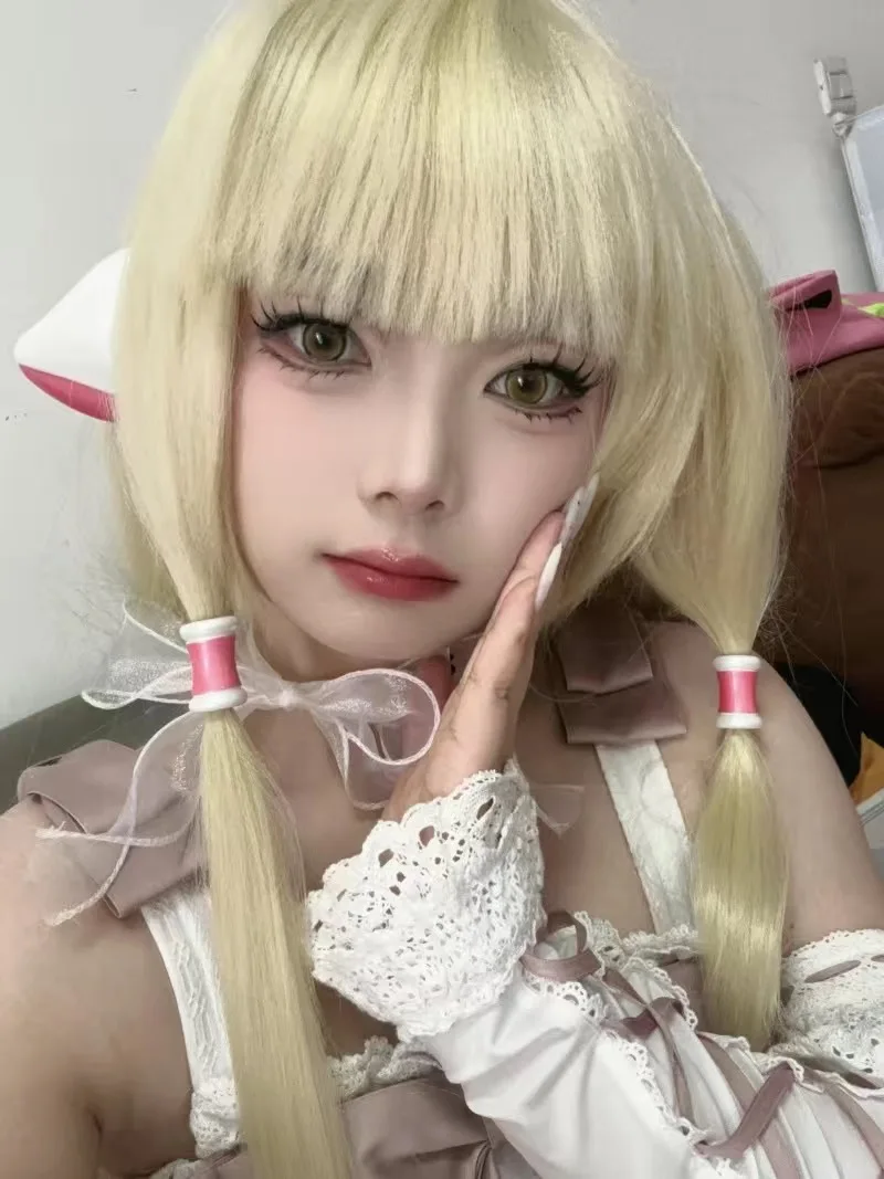 Accessorio Cosplay Chobits: Set Orecchie E Capelli Perline Di Chii, Per Feste Halloween E Cosplay