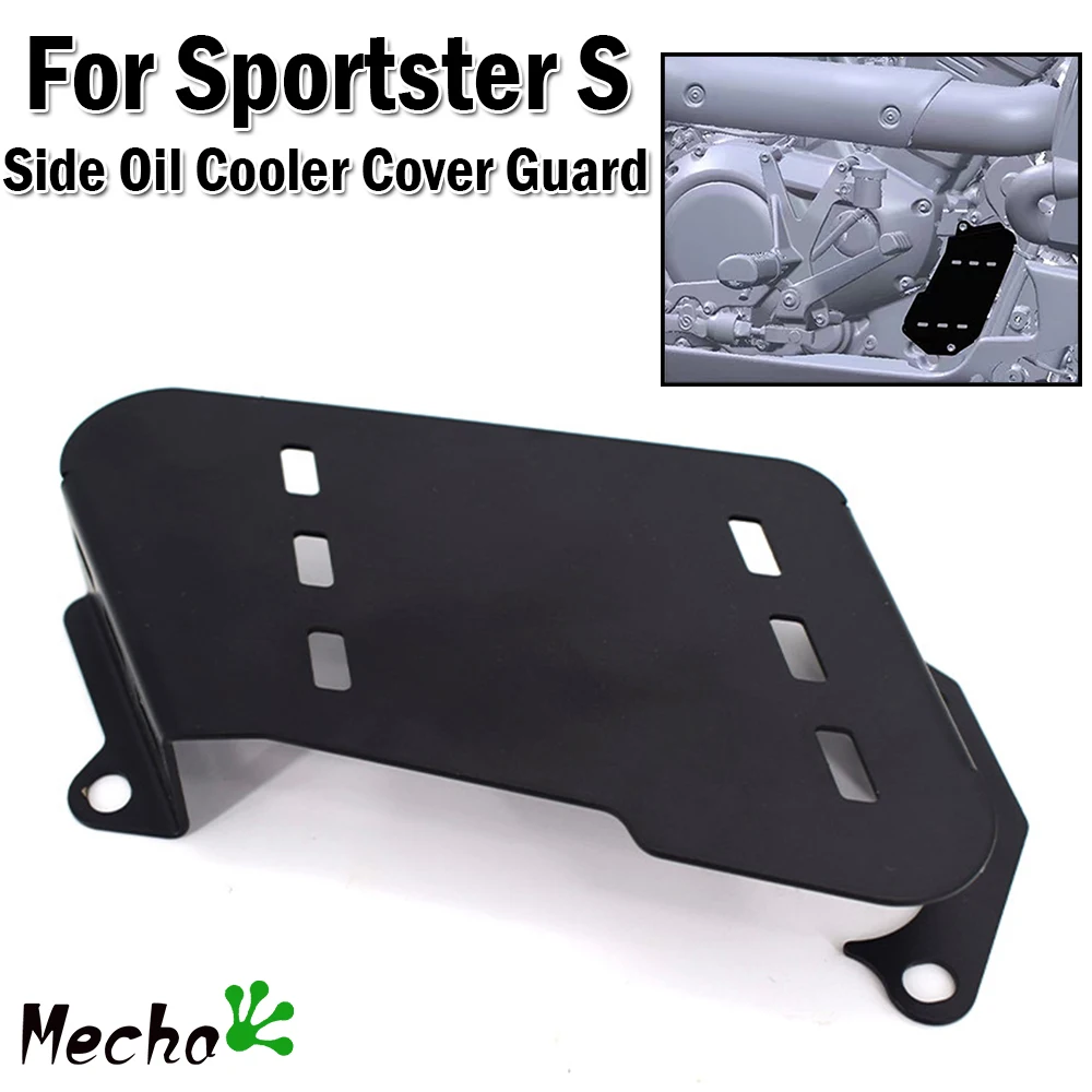 

For Harley Sportster S 1250 RH1250S Oil Cooler Cover Guard Side Engine Radiator Cooler Protector Plate For Nightster 975 RH975