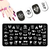 DISNEY Cartoon Face Nail Stamping Plates Little Hand Nail Stamp Long Dress Princess Nail Art Design Cute Ear Nail Stamping #009 4