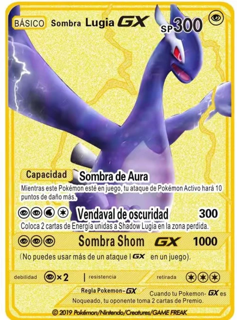 Spanish Hard Iron Pokemon Cards Gx Charizard Gold Metal Cards Spanish Metal  Pokemon Cards Game Collection - Game Collection Cards - AliExpress
